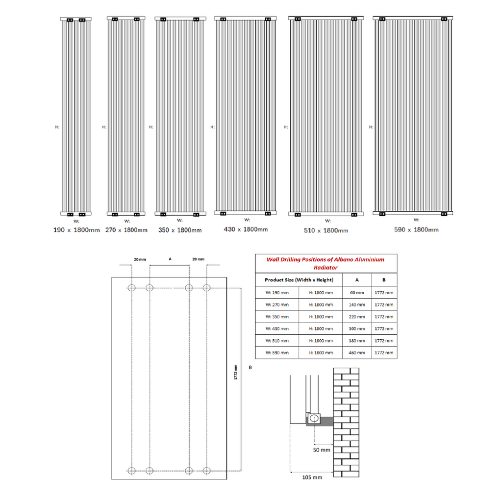 Reina Albano technical drawing