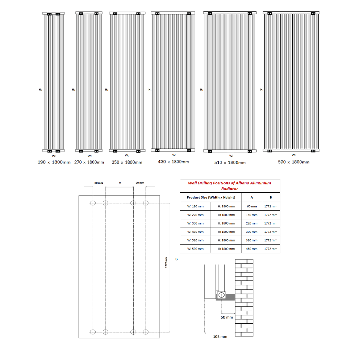 Reina Albano technical drawing