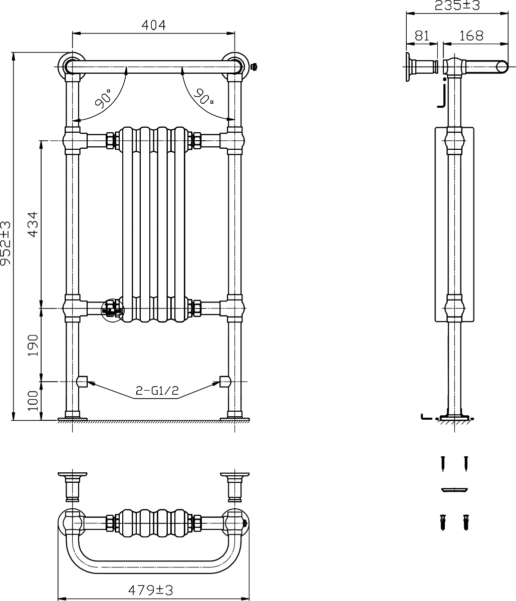 Reina Alicia technical drawing