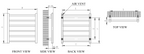 Reina Arden technical drawing