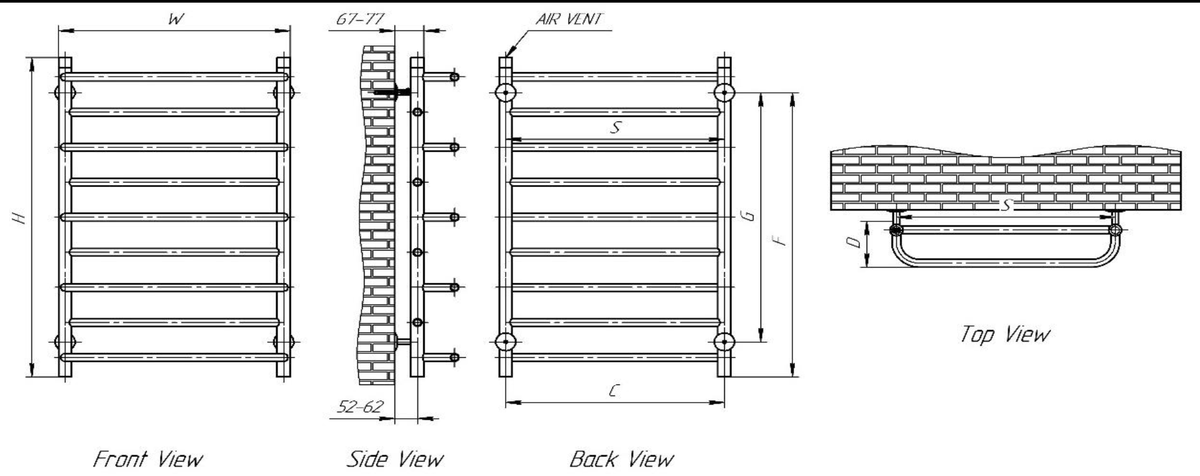 Reina Belbo technical drawing