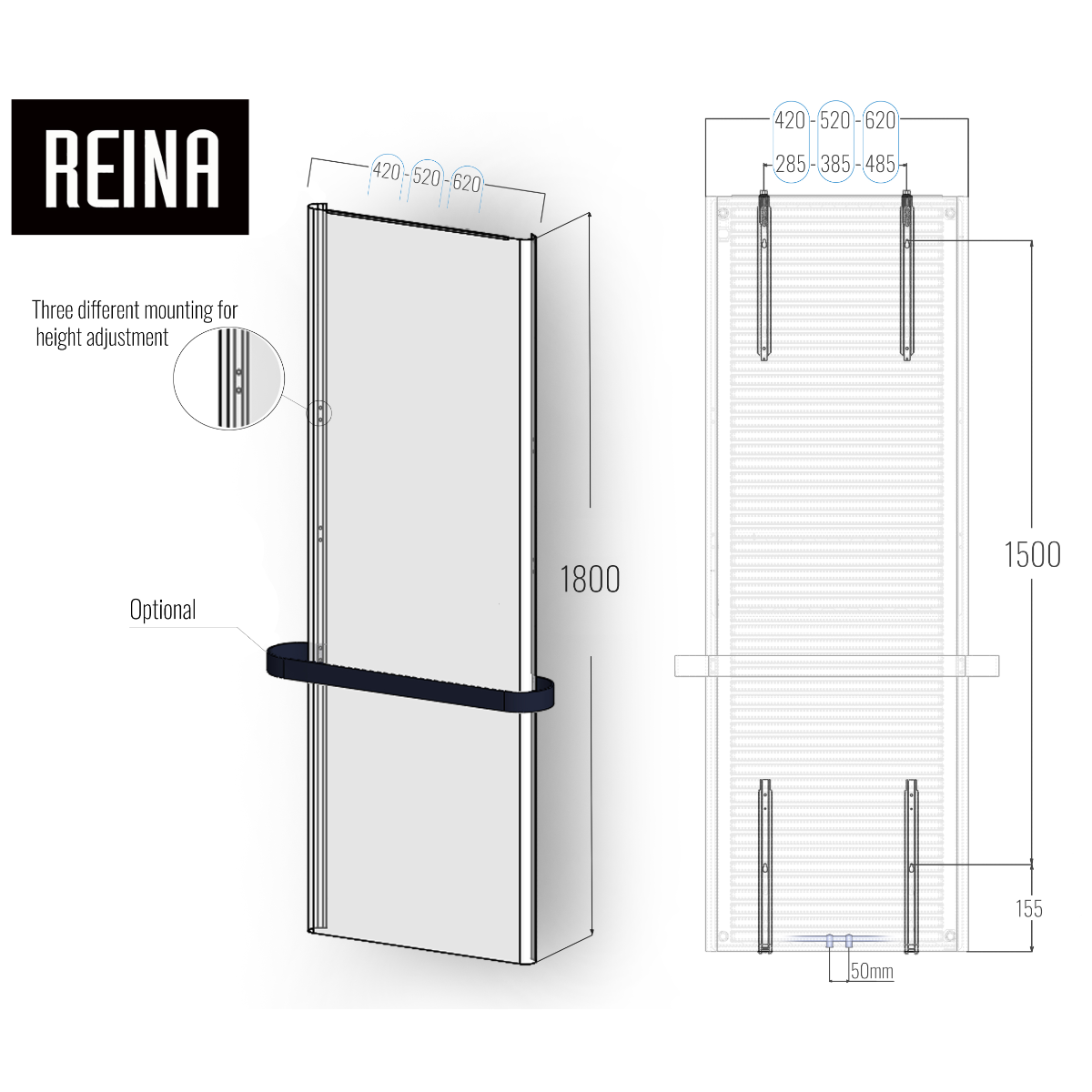 Reina Borda technical drawing