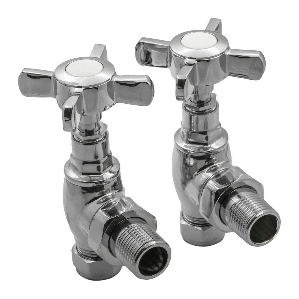 Reina Bronte Angled Valves Chrome