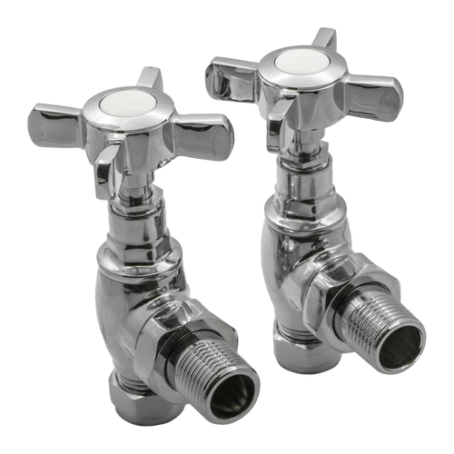 Reina Bronte Angled Valves Chrome