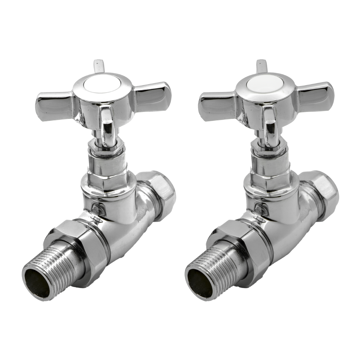Reina Bronte Straight Valves Chrome
