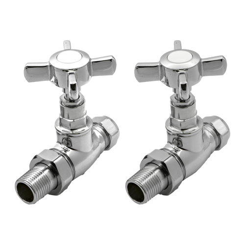 Reina Bronte Straight Valves Chrome