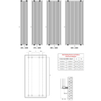 Reina Caldaro Vertical technical drawing
