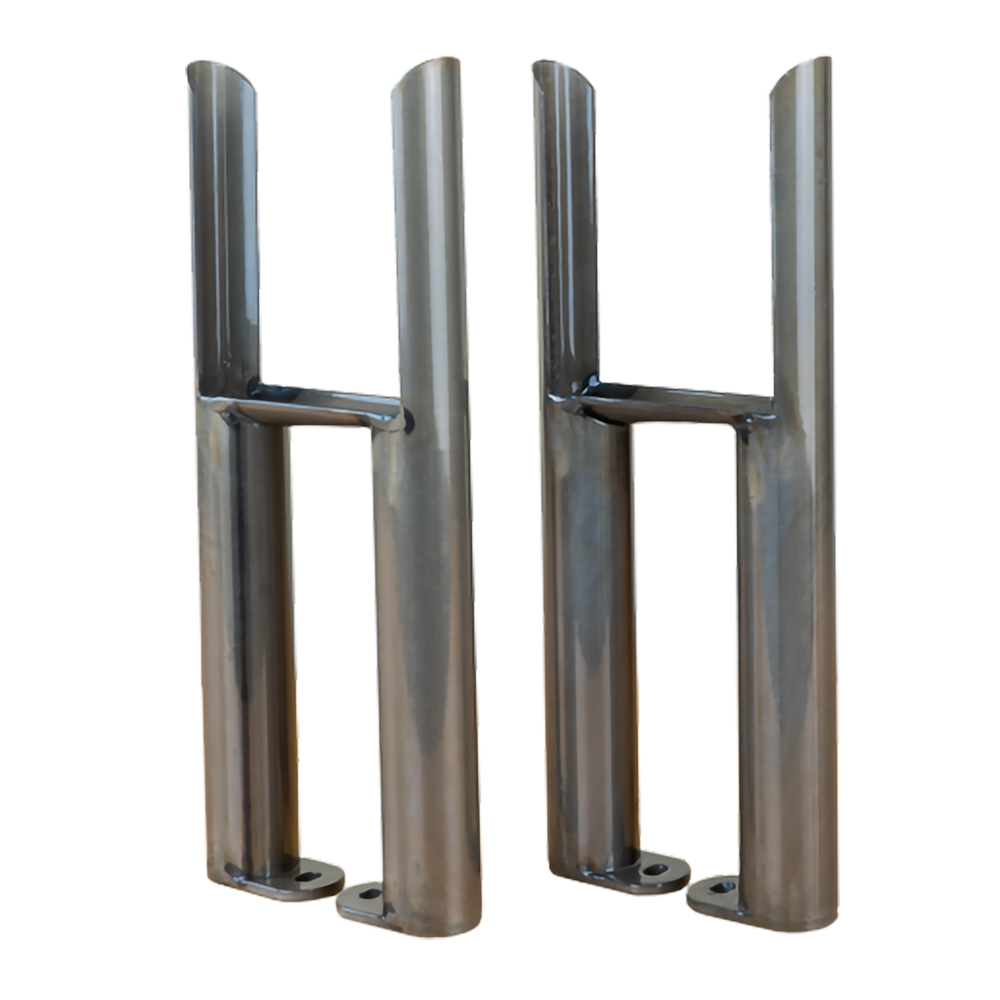 Reina Colona Feet 3 Column Raw Steel Lacquer