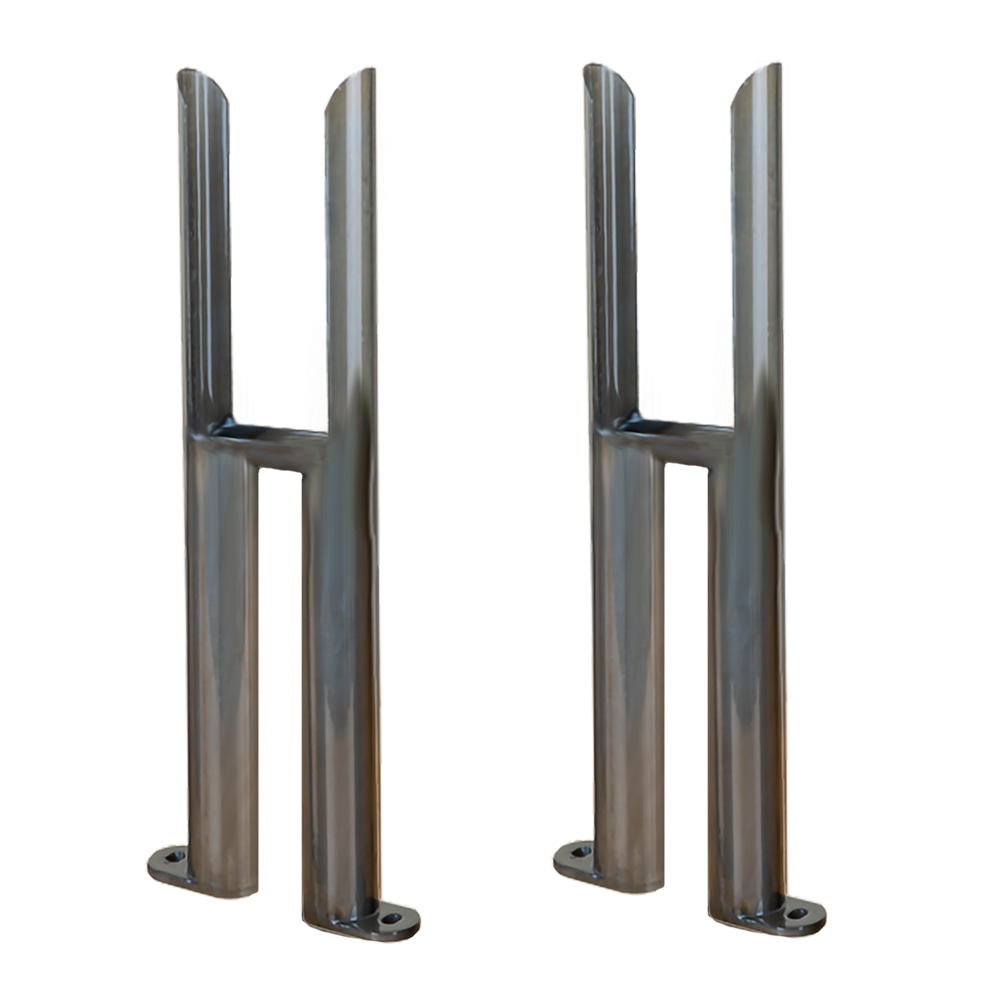 Reina Colona Feet 2 Column Raw Steel Lacquer