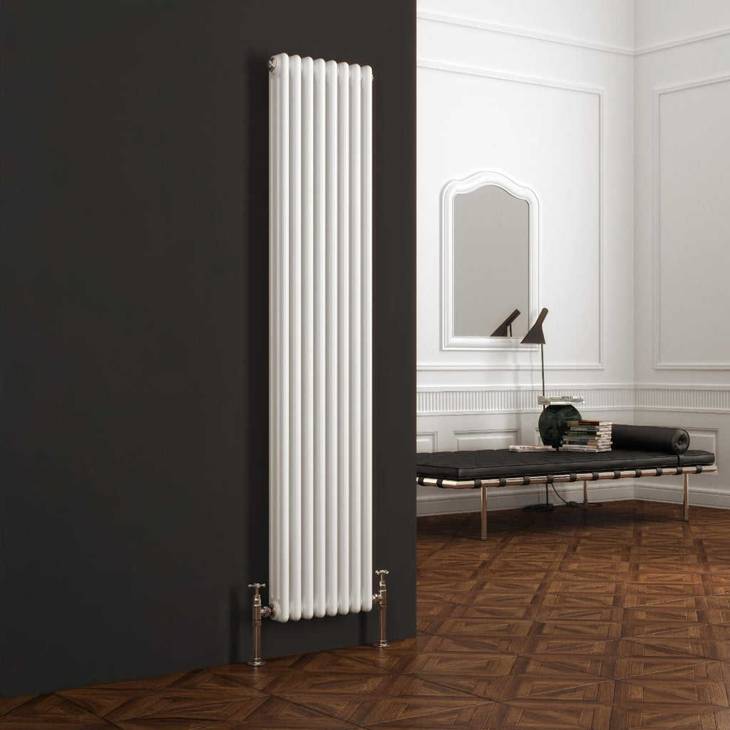 Reina Colona Vertical radiator room setting