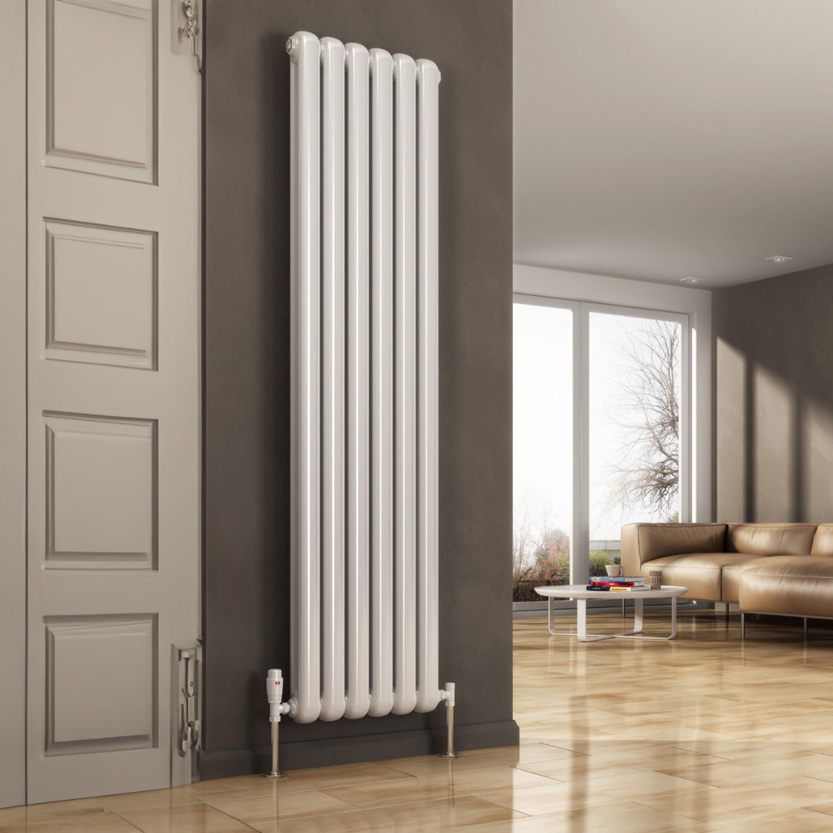 Reina Coneva Vertical radiator room setting