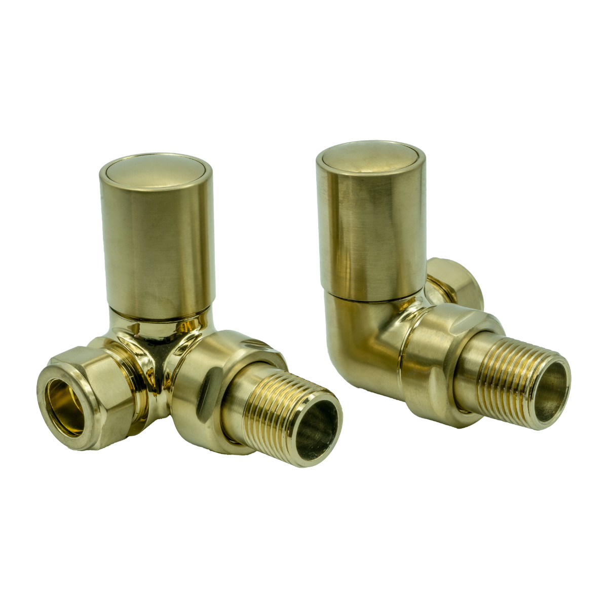 Reina Crova Corner Valves Brushed Brass