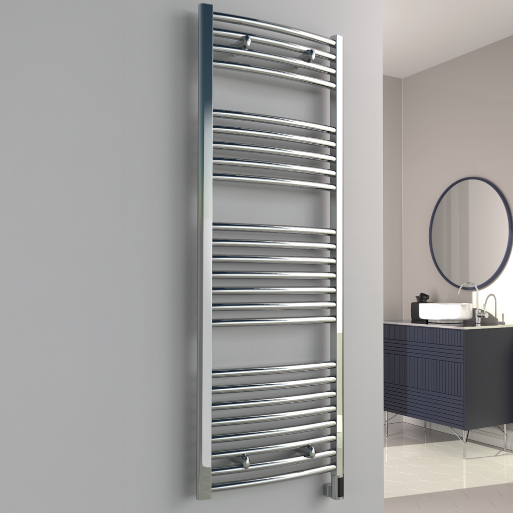 Reina Diva Curved Electric radiator room setting