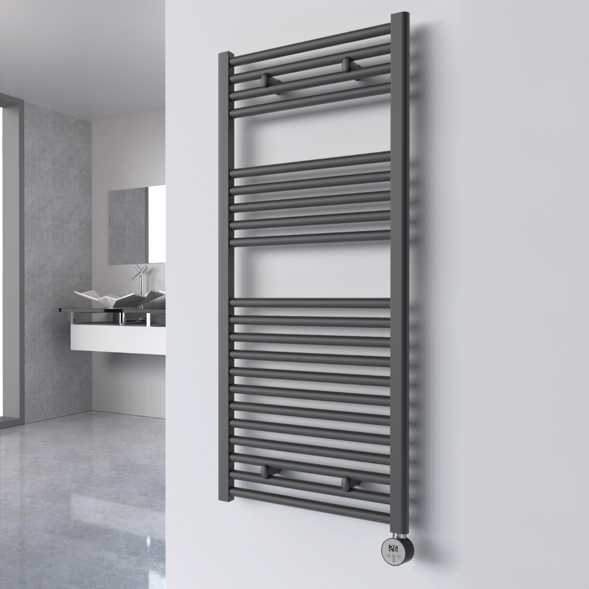 Reina Diva Flat Electric radiator room setting