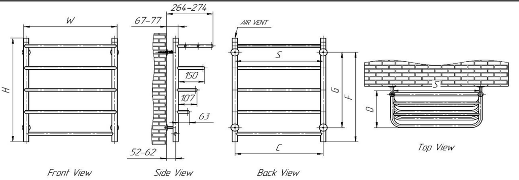 Reina Elvo technical drawing