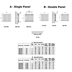 Reina Flat Horizontal technical drawing
