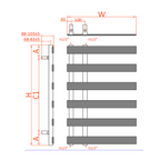 Reina Florina technical drawing