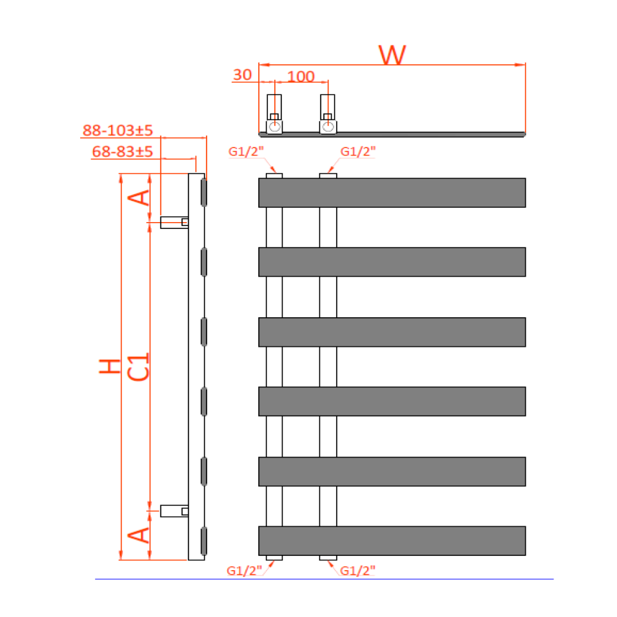 Reina Florina technical drawing