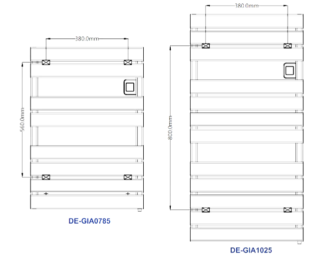 Reina Gia technical drawing