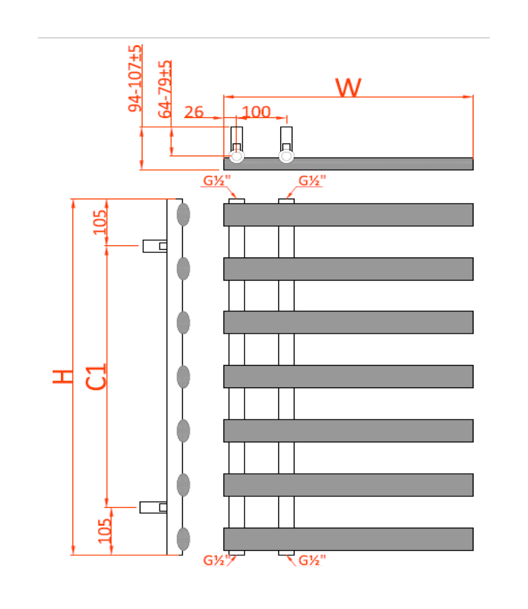 Reina Grace technical drawing