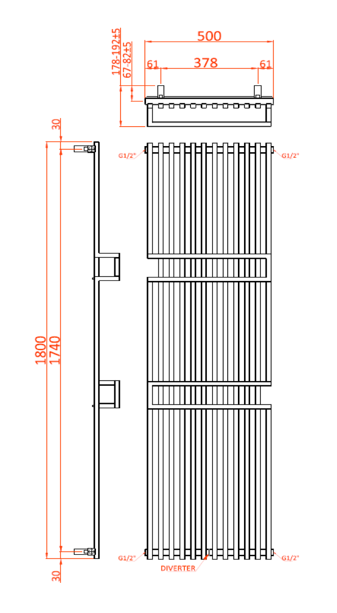 Reina Grande technical drawing