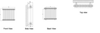 Reina Hedingham Horizontal technical drawing