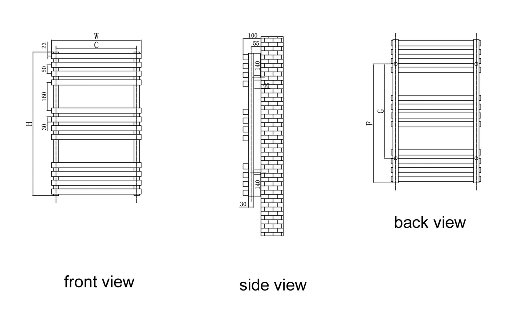 Reina Kale technical drawing
