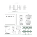 Reina Maia Horizontal technical drawing