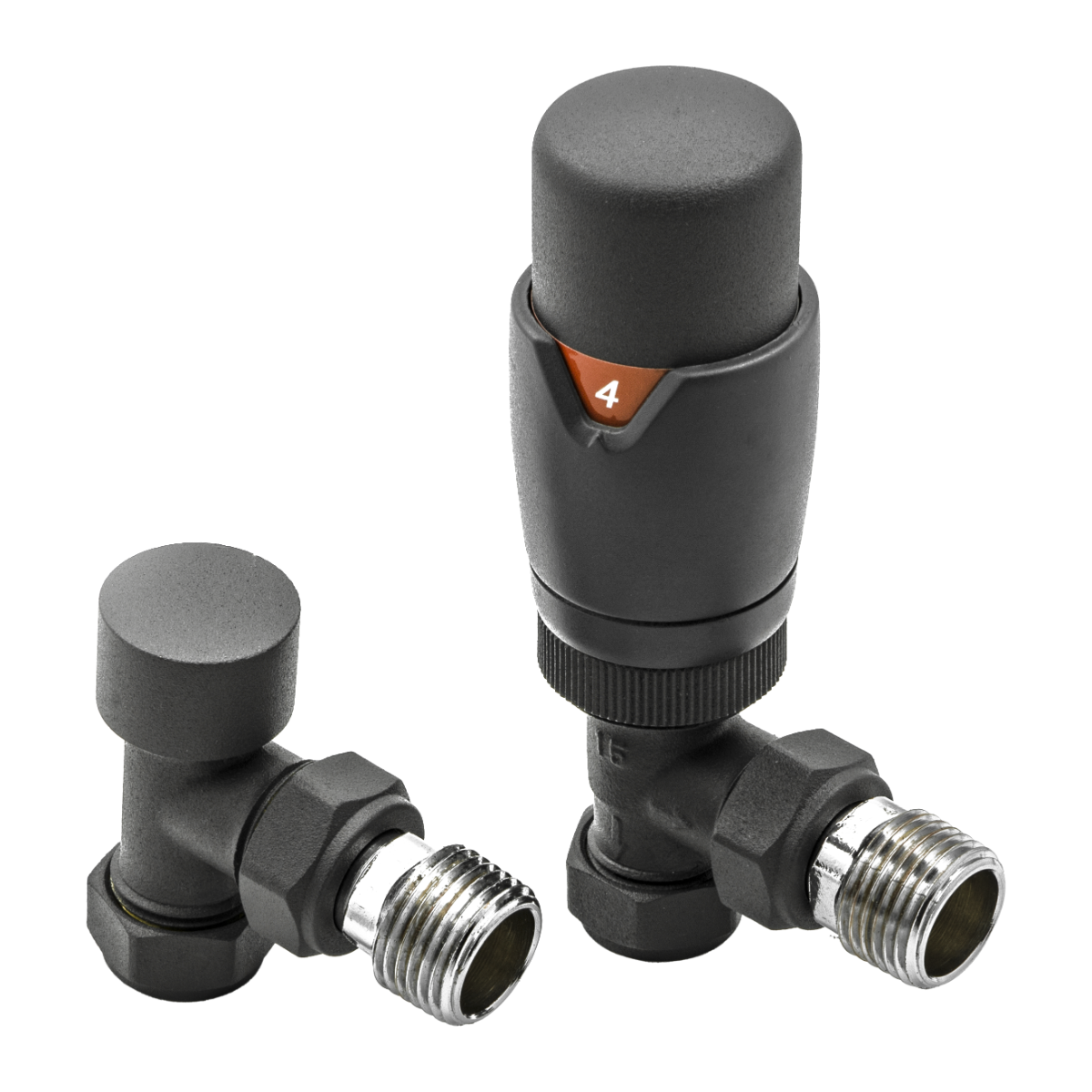Reina Modal TRV Angled Valves Anthracite