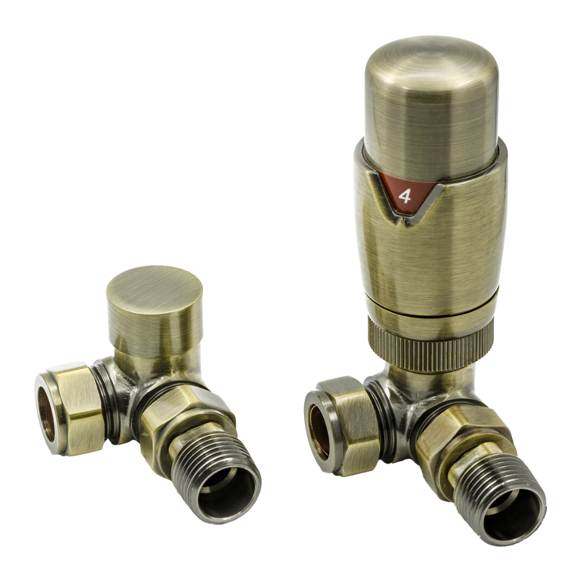 Reina Modal TRV Corner Valves Bronze