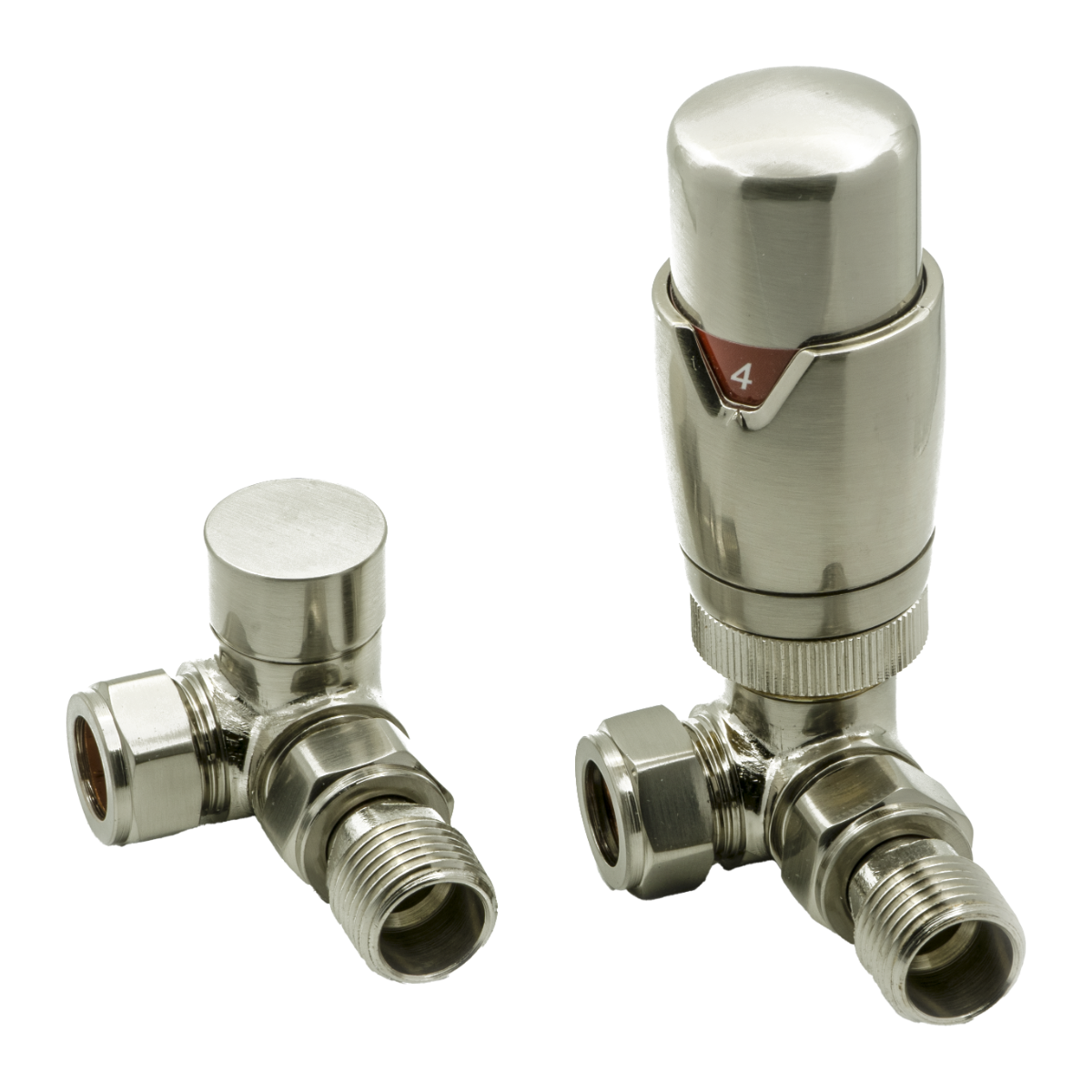 Reina Modal TRV Corner Valves Brushed