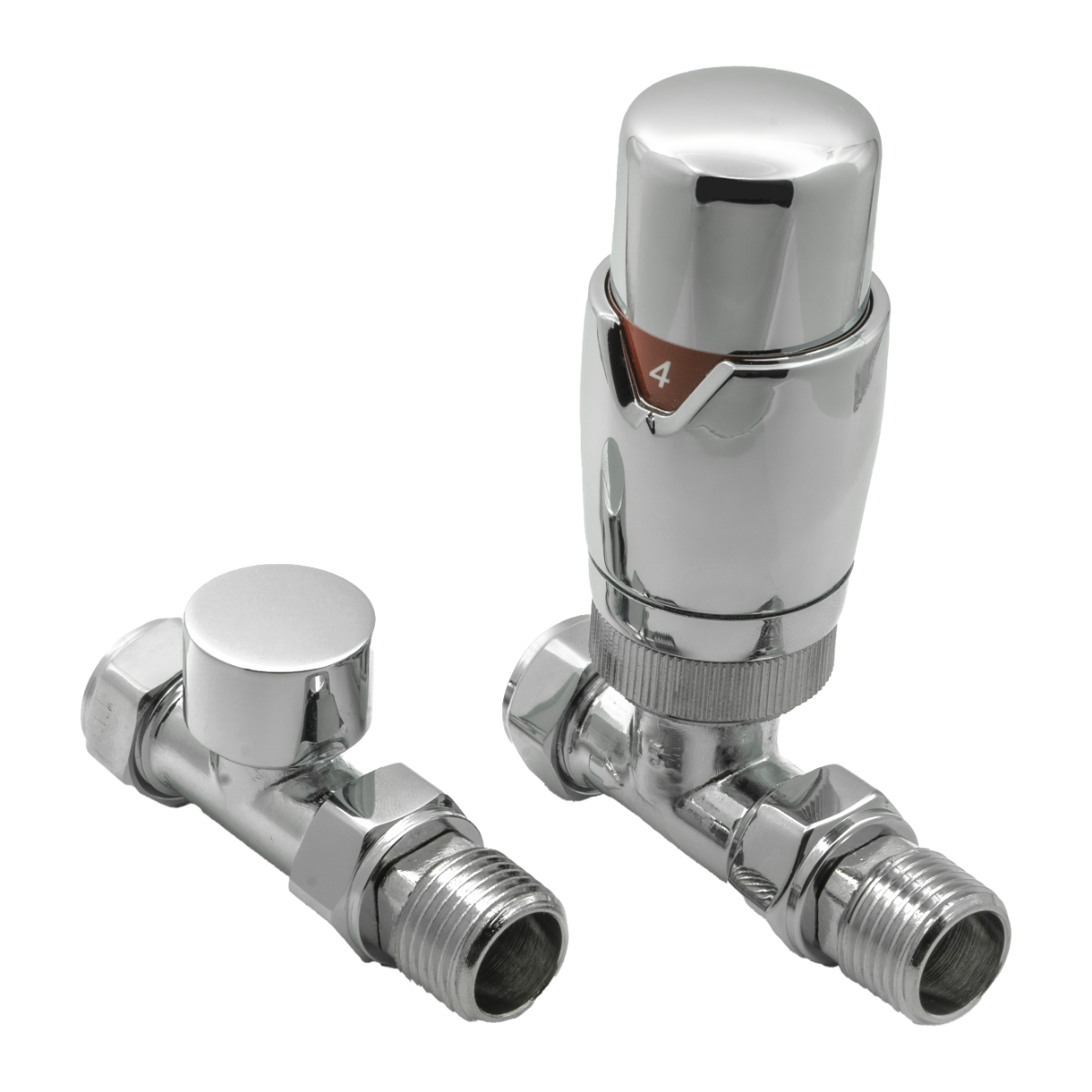 Reina Modal TRV Straight Valves Chrome