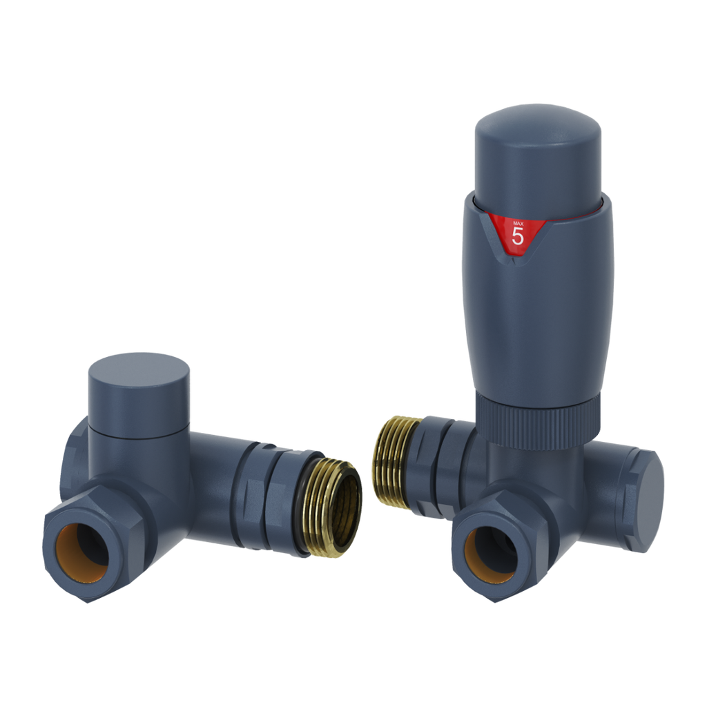 Reina Modal TRV Dual Fuel Corner Valves Anthracite