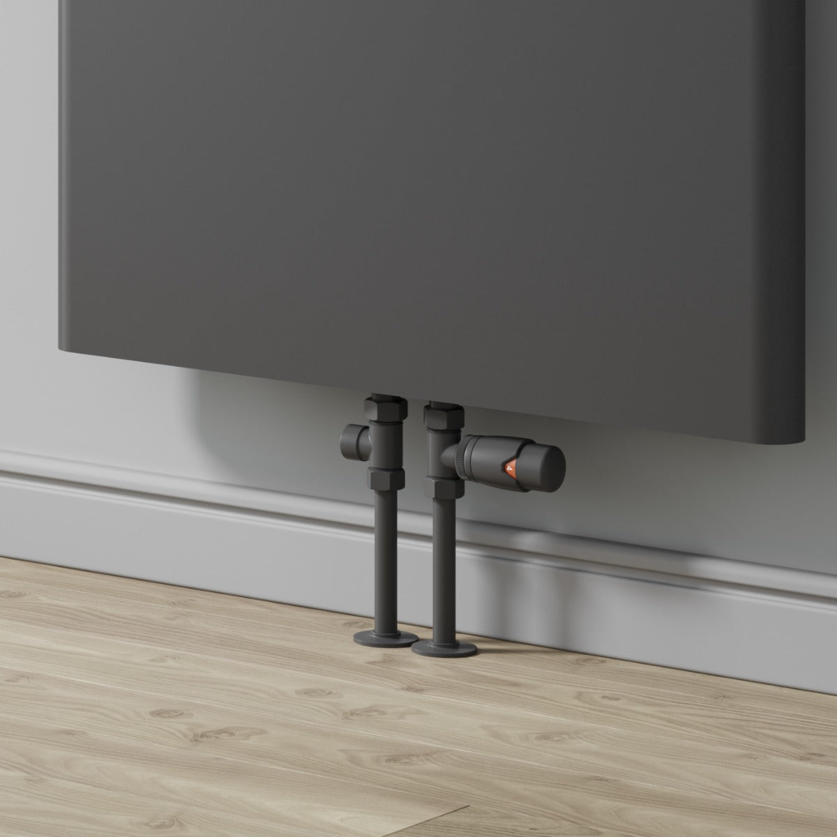 Reina Modal TRV Straight Valves radiator room setting