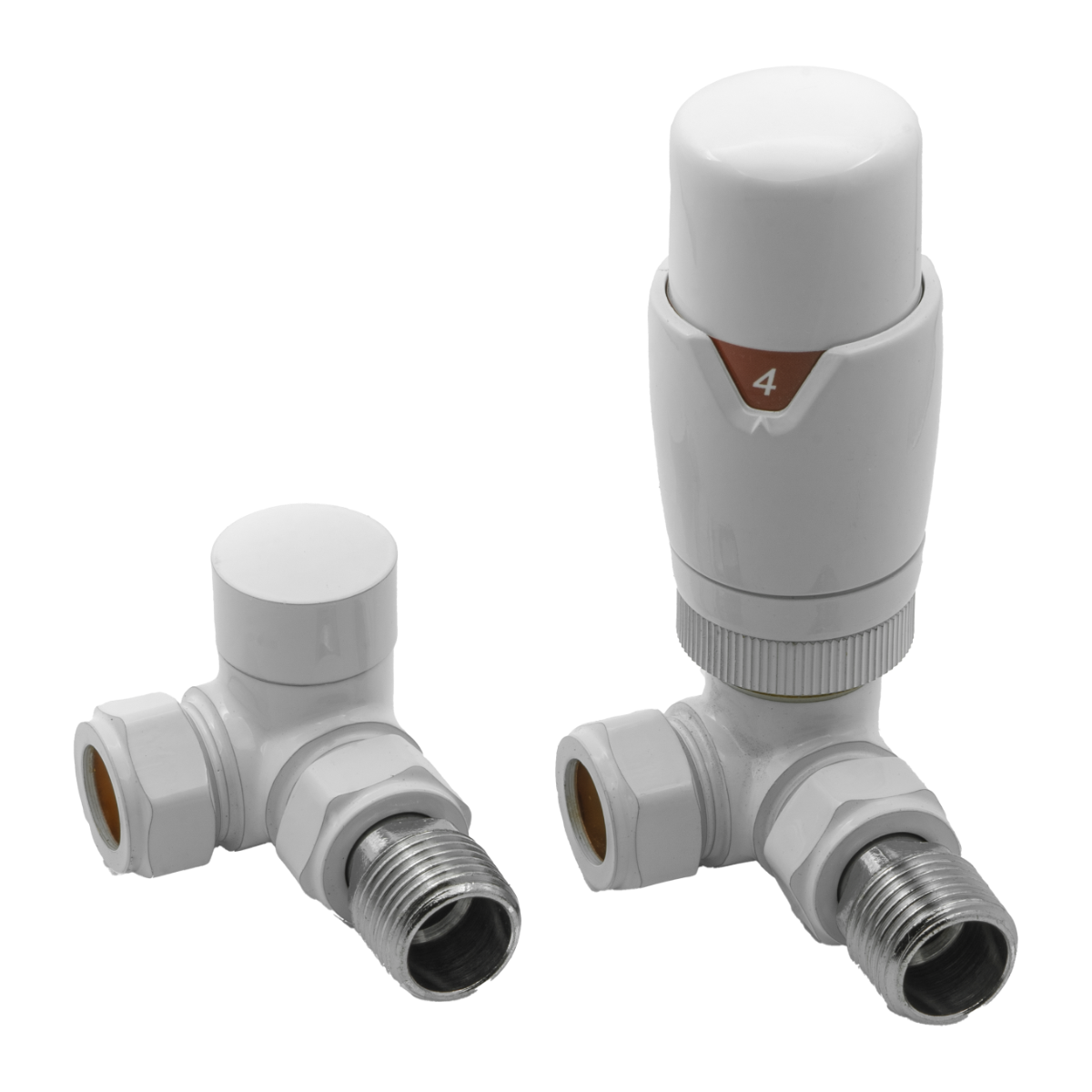 Reina Modal TRV Corner Valves White