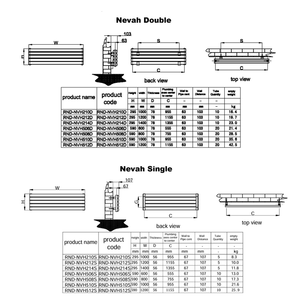 Reina Nevah technical drawing