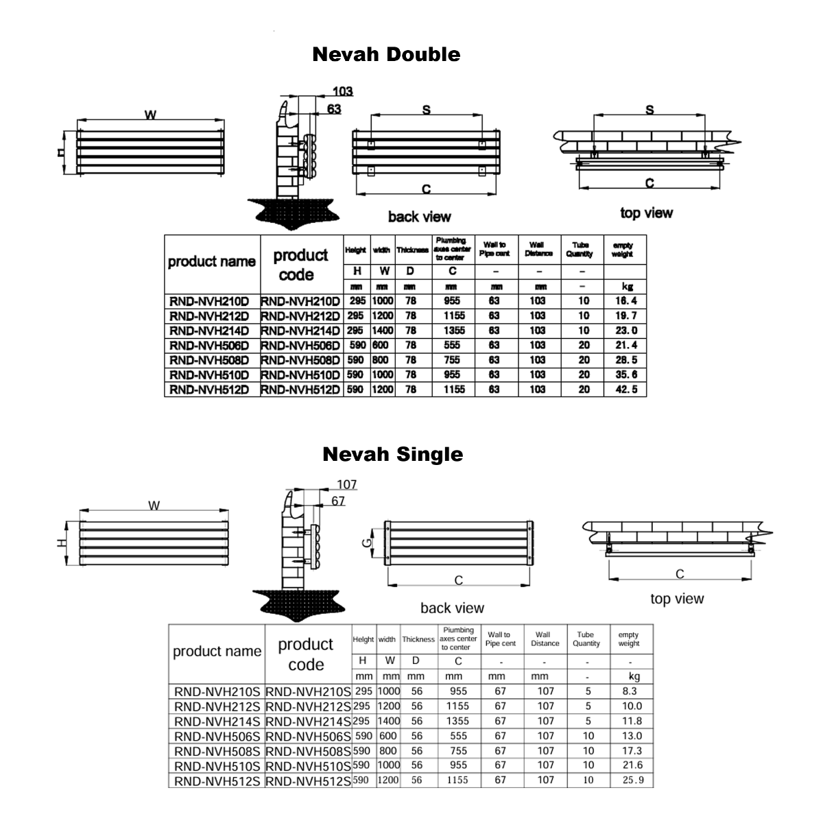 Reina Nevah technical drawing