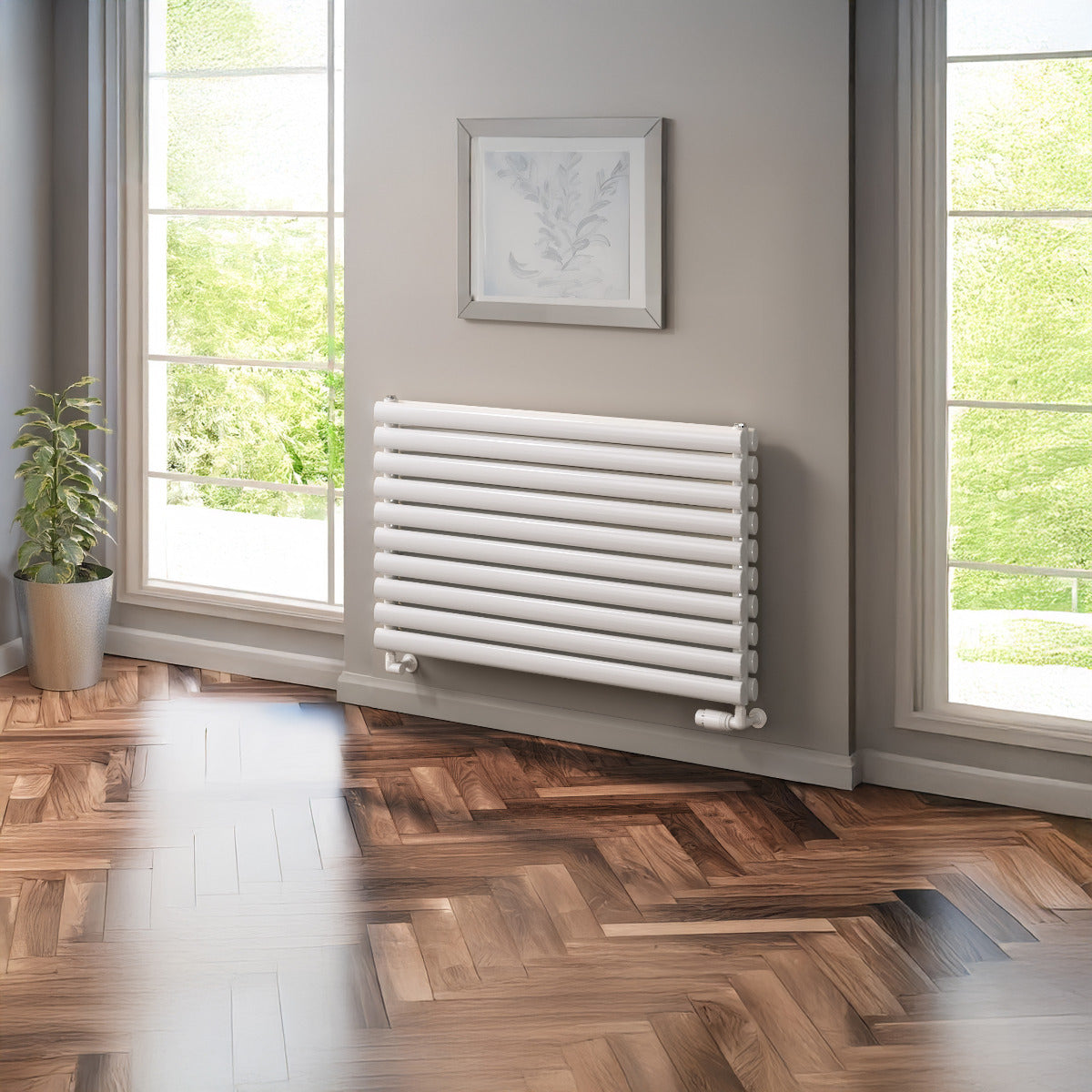 Reina Nevah radiator room setting