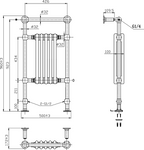 Reina Oxford technical drawing