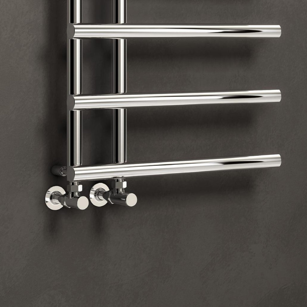 Reina Portland Angled Valves radiator room setting