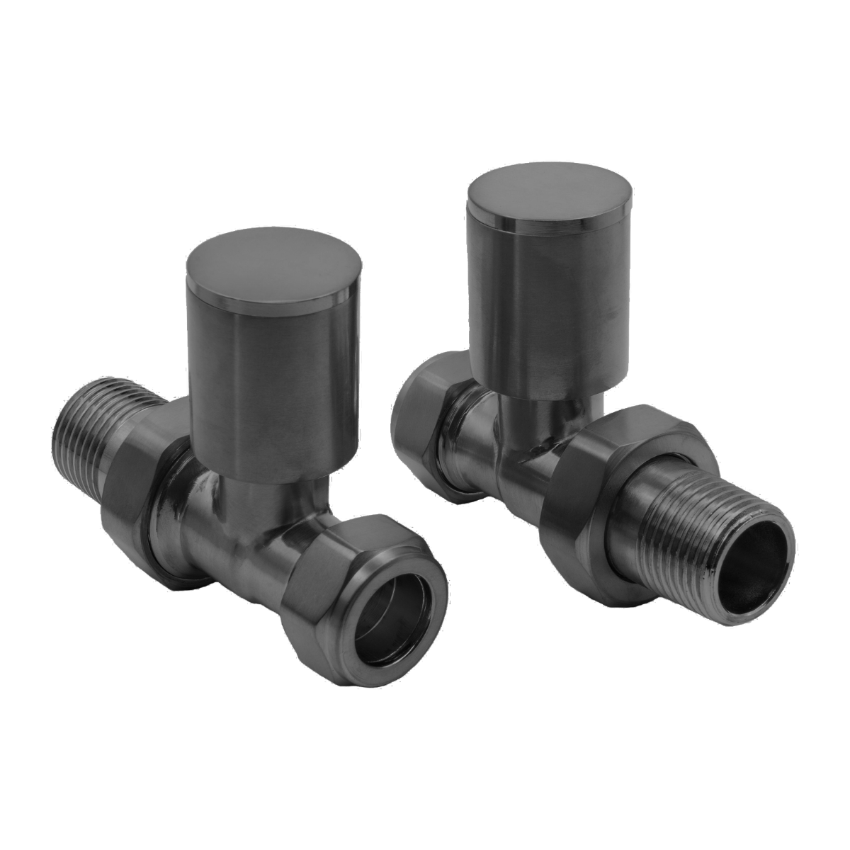 Reina Portland Straight Valves Gun Metal