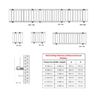 Reina Resia Horizontal technical drawing