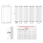Reina Resia Vertical technical drawing
