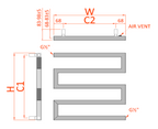 Reina Serpe technical drawing