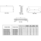 Reina Slimline Horizontal technical drawing
