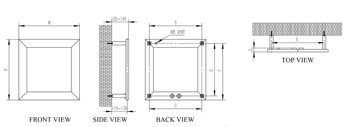 Reina Square technical drawing