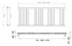 Reina Vasto technical drawing