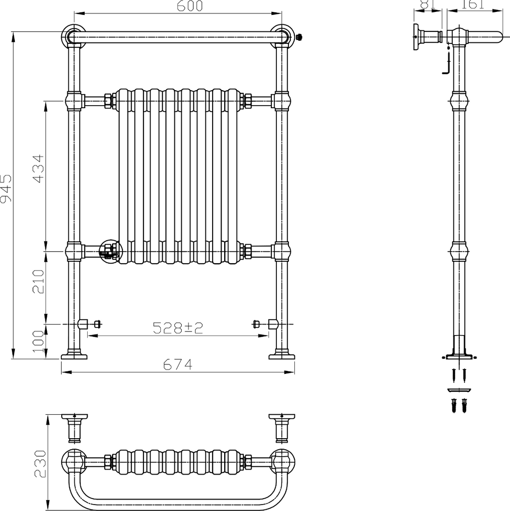 Reina Victoria technical drawing