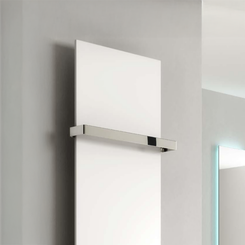 Reina Slimline Towel Bar radiator room setting